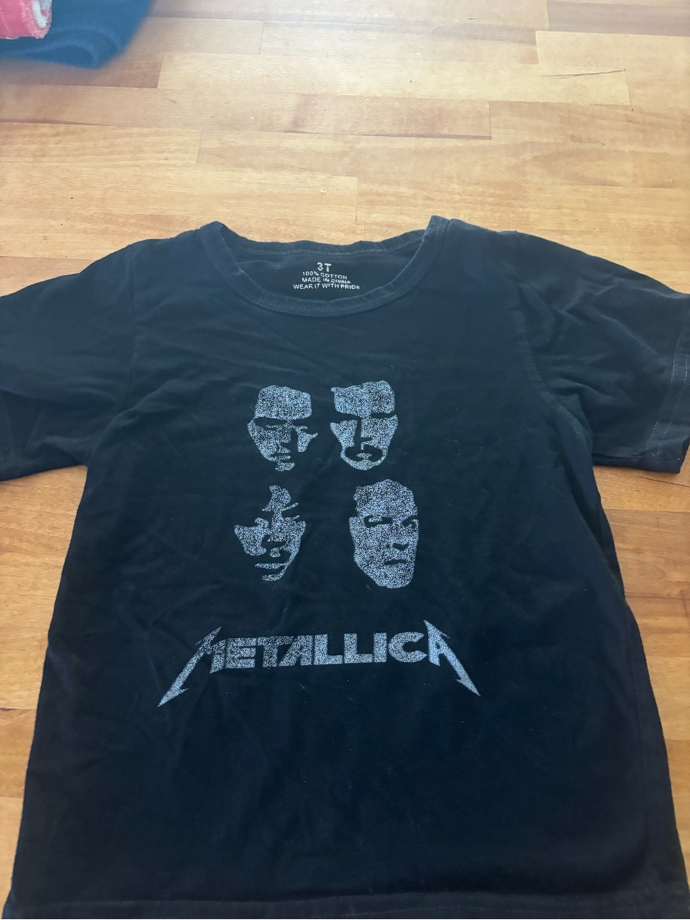 Metallica Kids Black Graphic Tee - Short Sleeve - 3T unisex